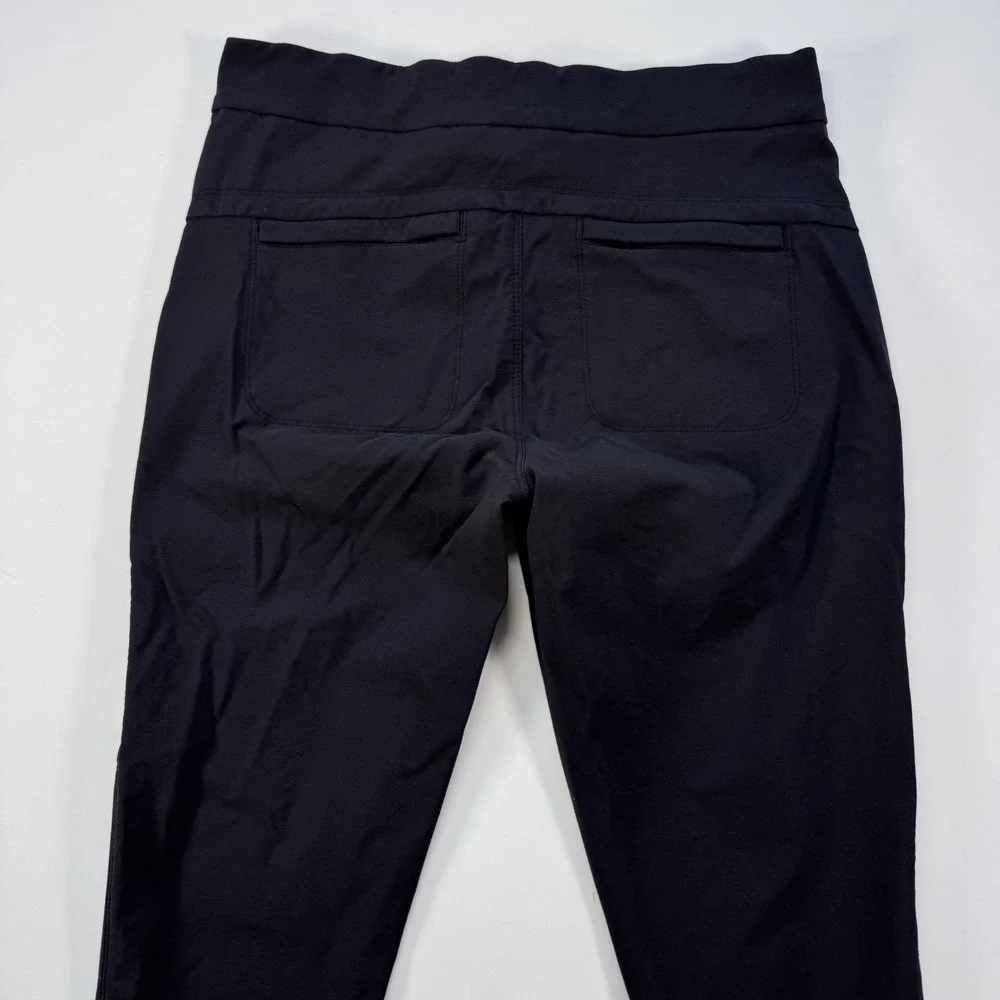 ATHLETA Cargo Pocket Joggers Tapered Ankle Womens 4 28.5" Inseam Black Stretch - Picture 11 of 14